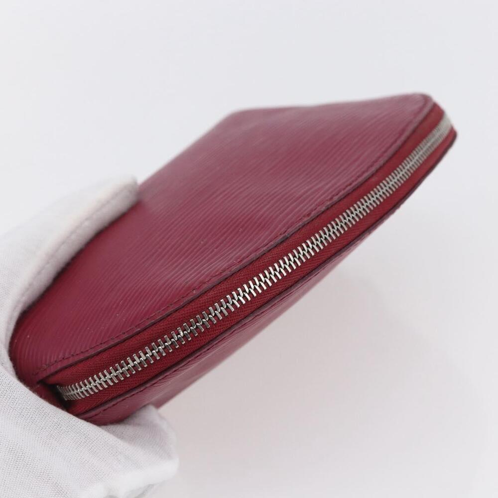 LOUIS VUITTON Epi Pochette Cosmetic PM Pouch Wine Red Grenard LV Auth BA8368 - Picture 5 of 16